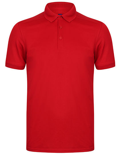 Men´s Slim Fit Stretch Polo Shirt + Wicking Finish - Red
