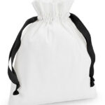 Cotton Gift Bag with Ribbon Drawstring