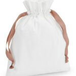 Cotton Gift Bag with Ribbon Drawstring