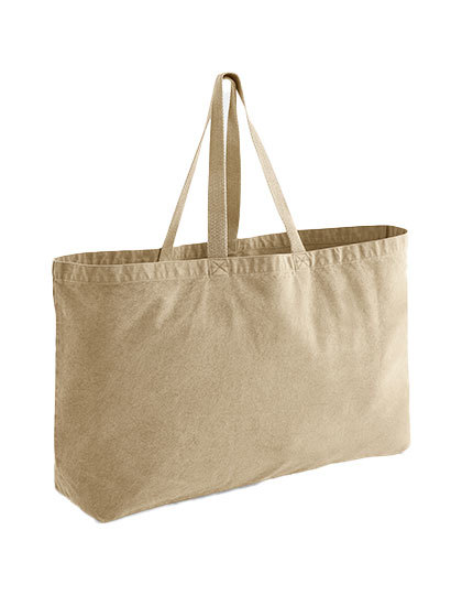 Garment Dyed Oversized Tote Bag