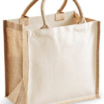 Printers Midi Jute Bag