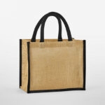 Natural Starched Jute Midi Bag