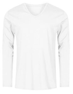 Men´s V-Neck T-Shirt Long Sleeve