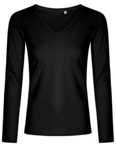 Women´s V-Neck T-Shirt Long Sleeve