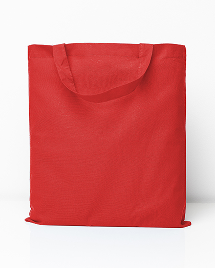 Cotton Bag Colored Short Handles