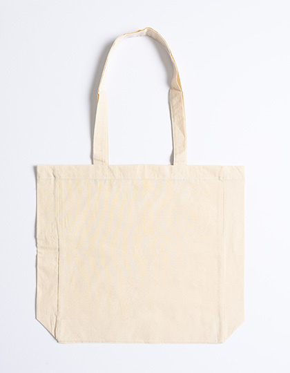 Cotton Bag Side Fold Long Handles