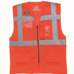 Hi-Vis Top Cool Recycled Open Mesh Executive Waistcoat