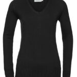 Ladies´ V-Neck Knitted Pullover