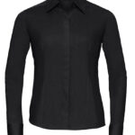 Ladies’ Long Sleeve Fitted Polycotton Poplin Shirt