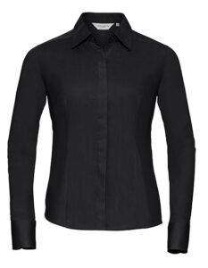 Ladies’ Long Sleeve Fitted Polycotton Poplin Shirt