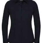 Ladies’ Long Sleeve Fitted Polycotton Poplin Shirt
