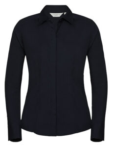 Ladies’ Long Sleeve Fitted Polycotton Poplin Shirt
