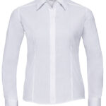 Ladies’ Long Sleeve Fitted Polycotton Poplin Shirt