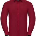 Men’s Long Sleeve Tailored Polycotton Poplin Shirt