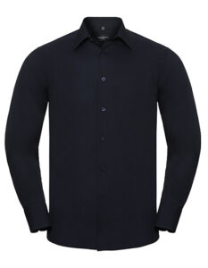 Men’s Long Sleeve Tailored Polycotton Poplin Shirt