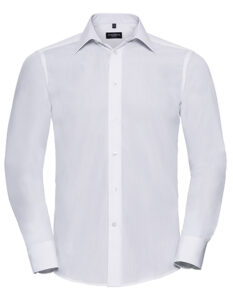 Men’s Long Sleeve Tailored Polycotton Poplin Shirt