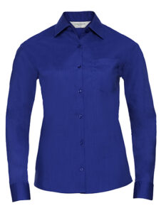 Ladies’ Long Sleeve Classic Polycotton Poplin Shirt