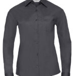 Ladies’ Long Sleeve Classic Polycotton Poplin Shirt
