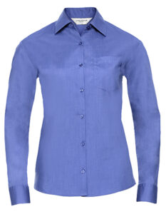Ladies’ Long Sleeve Classic Polycotton Poplin Shirt