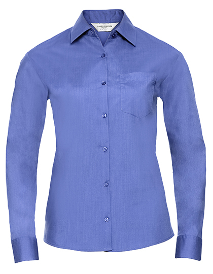 Ladies’ Long Sleeve Classic Polycotton Poplin Shirt