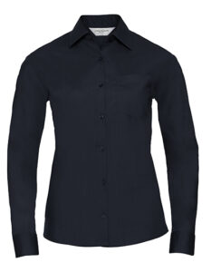Ladies’ Long Sleeve Classic Polycotton Poplin Shirt