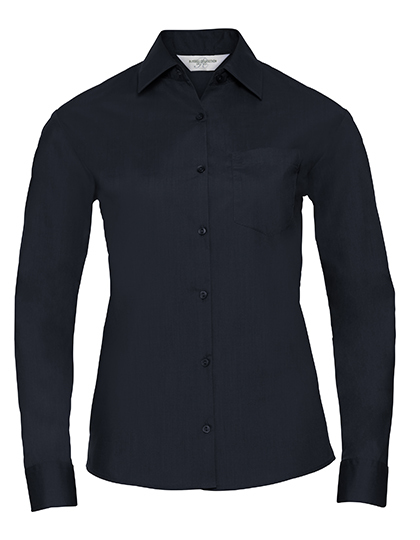 Ladies’ Long Sleeve Classic Polycotton Poplin Shirt