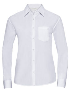 Ladies’ Long Sleeve Classic Polycotton Poplin Shirt