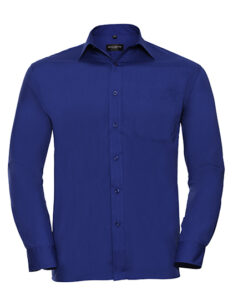 Men’s Long Sleeve Classic Polycotton Poplin Shirt