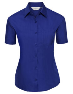 Ladies’ Short Sleeve Classic Polycotton Poplin Shirt