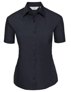 Ladies’ Short Sleeve Classic Polycotton Poplin Shirt