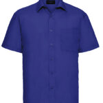 Men’s Short Sleeve Classic Polycotton Poplin Shirt