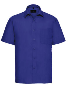 Men’s Short Sleeve Classic Polycotton Poplin Shirt