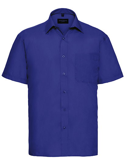 Men’s Short Sleeve Classic Polycotton Poplin Shirt