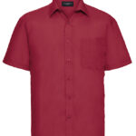 Men’s Short Sleeve Classic Polycotton Poplin Shirt