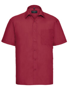 Men’s Short Sleeve Classic Polycotton Poplin Shirt