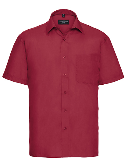 Men’s Short Sleeve Classic Polycotton Poplin Shirt
