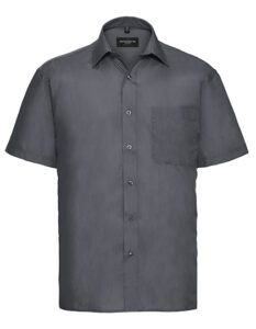Men’s Short Sleeve Classic Polycotton Poplin Shirt