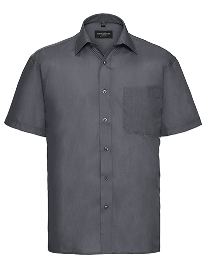 Men’s Short Sleeve Classic Polycotton Poplin Shirt