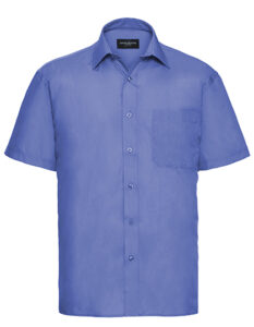 Men’s Short Sleeve Classic Polycotton Poplin Shirt