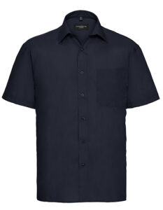 Men’s Short Sleeve Classic Polycotton Poplin Shirt