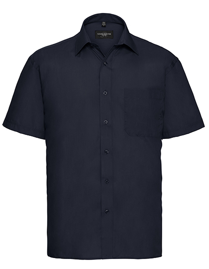 Men’s Short Sleeve Classic Polycotton Poplin Shirt