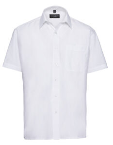 Men’s Short Sleeve Classic Polycotton Poplin Shirt