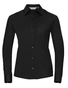 Ladies’ Long Sleeve Classic Pure Cotton Poplin Shirt