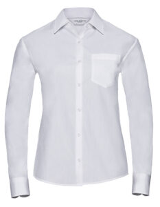 Ladies’ Long Sleeve Classic Pure Cotton Poplin Shirt