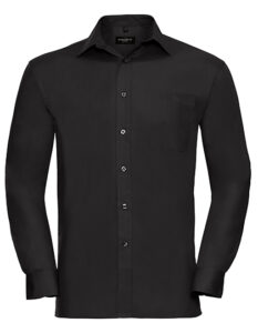 Men’s Long Sleeve Classic Pure Cotton Poplin Shirt