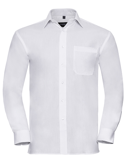Men’s Long Sleeve Classic Pure Cotton Poplin Shirt
