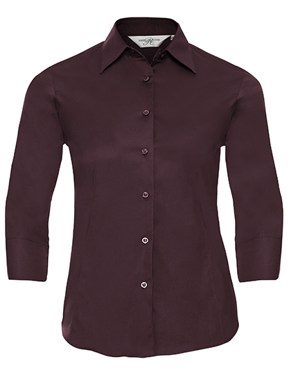 Ladies’ Long Sleeve Classic Pure Cotton Poplin Shirt