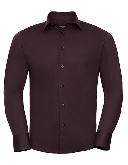 Men’s Long Sleeve Fitted Stretch Shirt