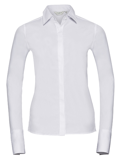 Ladies’ Long Sleeve Fitted Ultimate Stretch Shirt