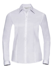 Ladies’ Long Sleeve Tailored Herringbone Shirt